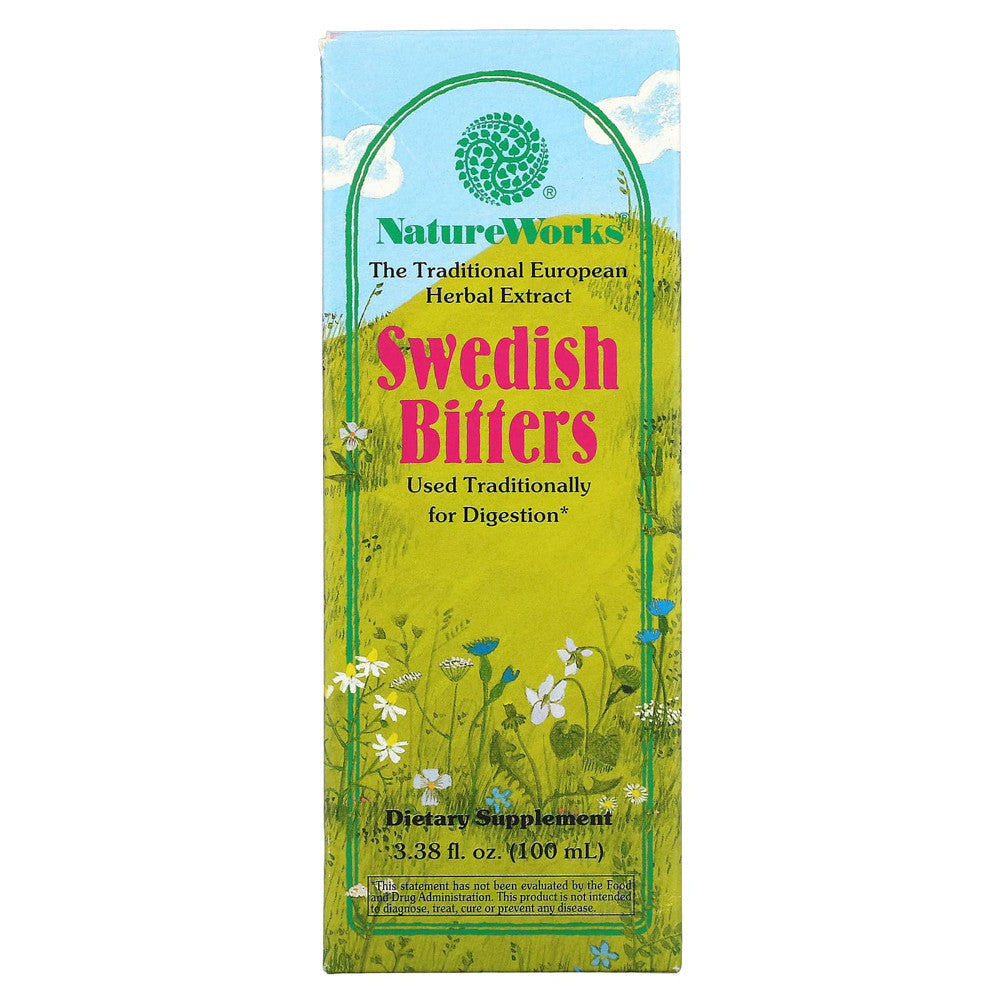 Natureworks Swedish Bitters Herbal Extract For Digestion - 3.38 Oz
